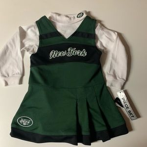 NWT NY Jets Infant cheerleader outfit